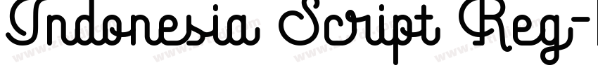 Indonesia Script Reg字体转换